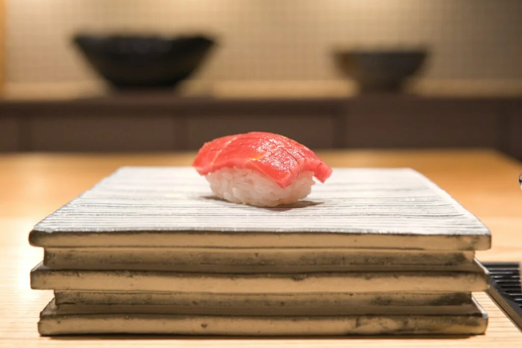 Tuna nigiri sushi, art of sushi